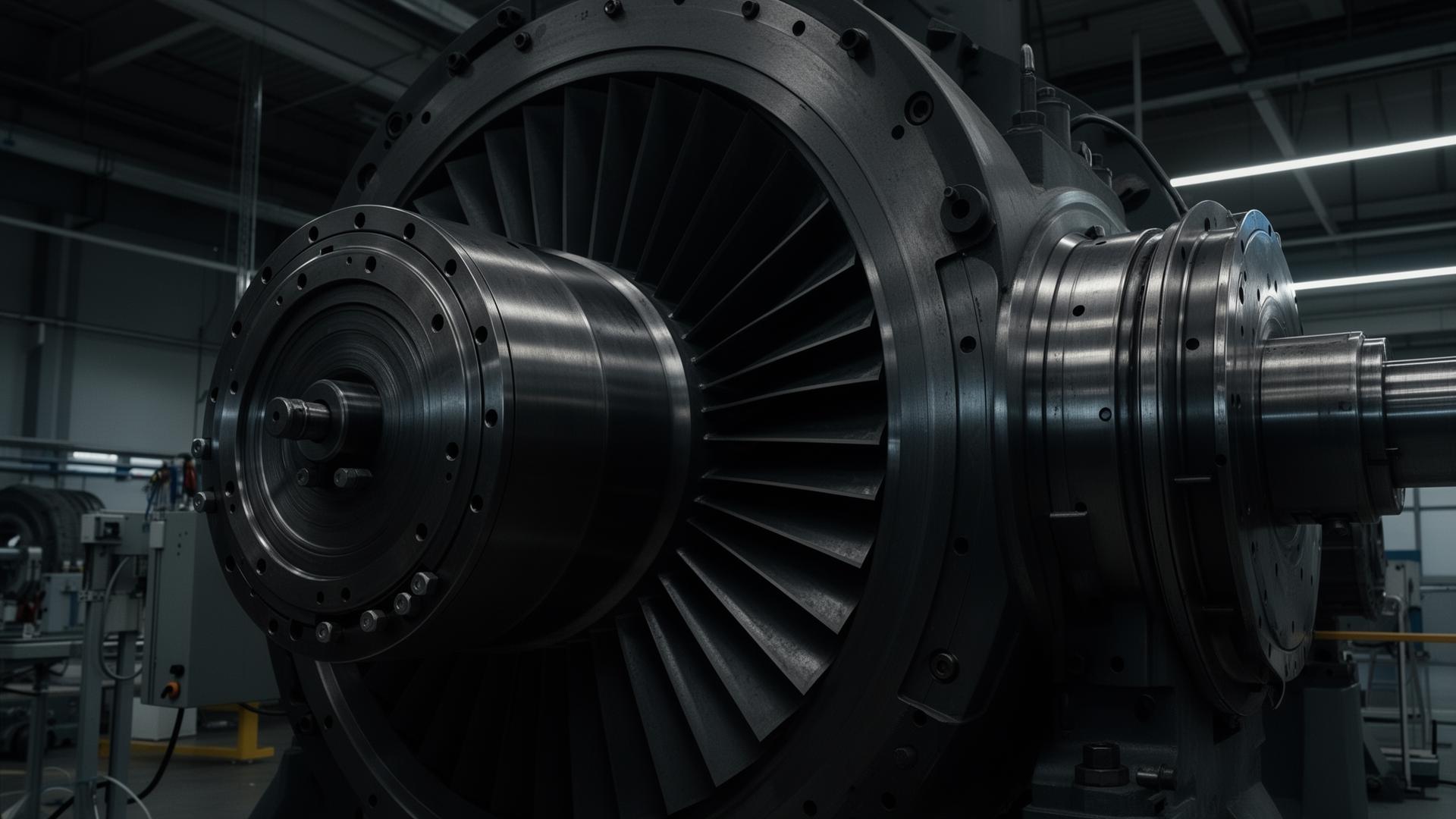 Industrial turbine and rotating equipment under test