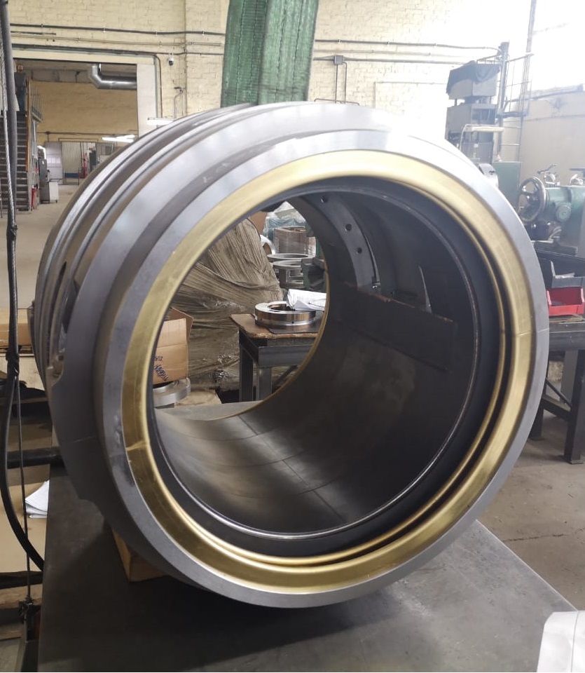 Other — large bronze-lined journal bearing shell, workshop